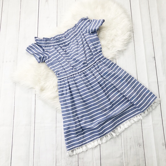 Eliza J. Stripe Off the Shoulder Dress - Picture 2 of 7